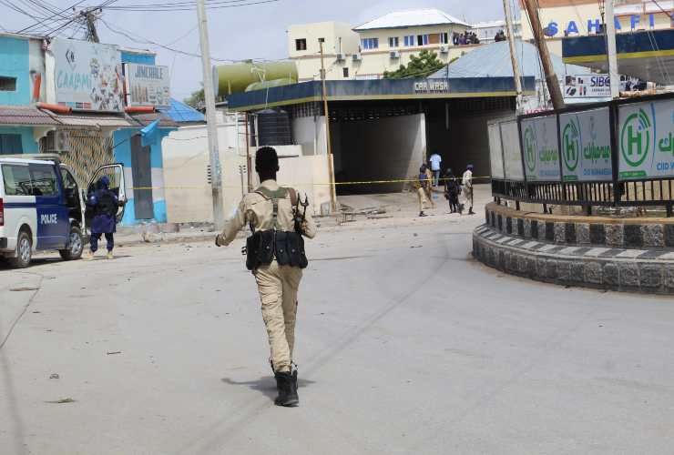 Forze dell'ordine a Mogadiscio