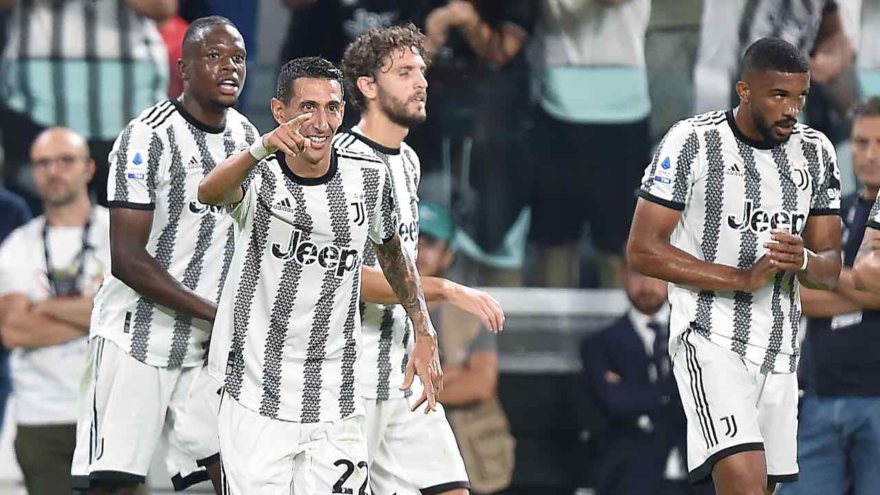 I giocatori della Juventus esultano