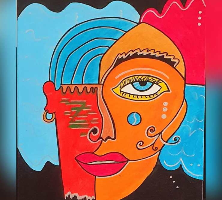 Indomabile. 50x60. Cubismo contemporaneo