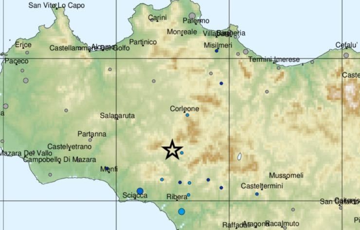 Mappa Ingv (foto da Twitter)