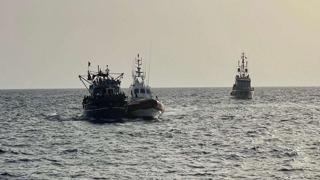 Peschereccio migranti a Lampedusa