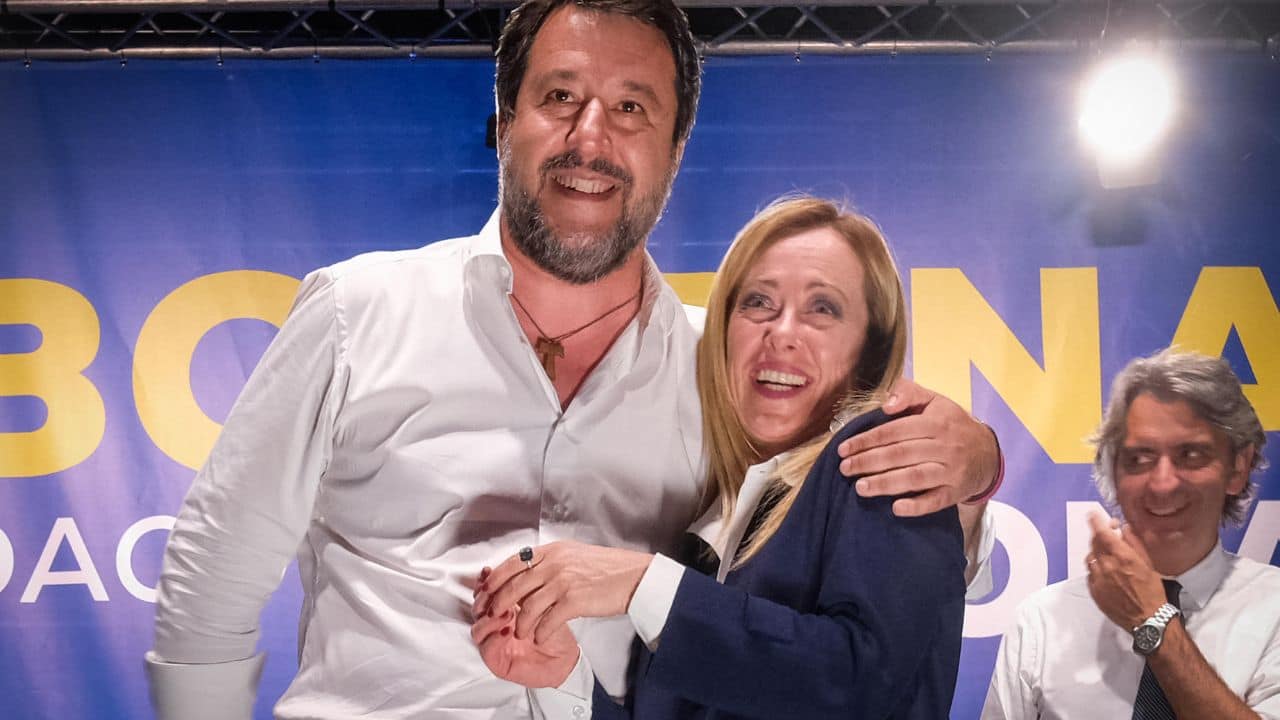 Salvini e Giorgia Meloni