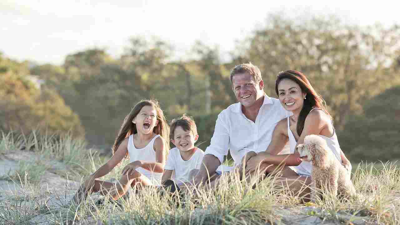 Famiglia con figli a carico