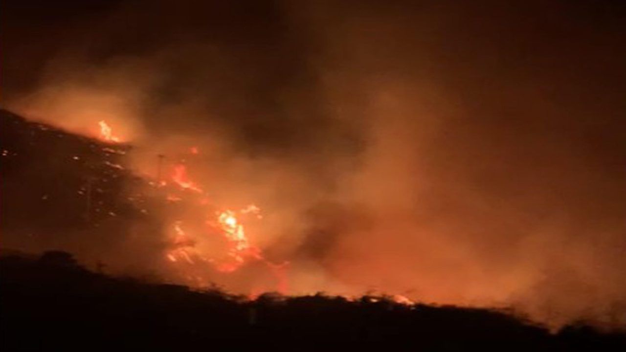 Incendio nell'isola Pantelleria