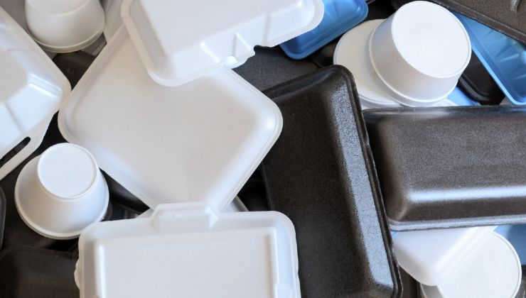 Rifuti di polistirolo 