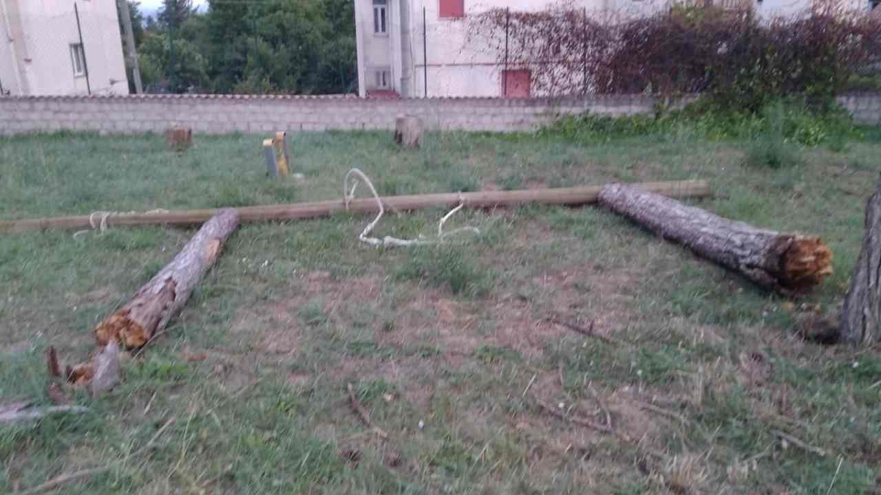 Altalena che ha ceduto