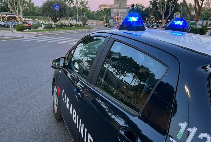 Arrivo delle forze dell'ordine