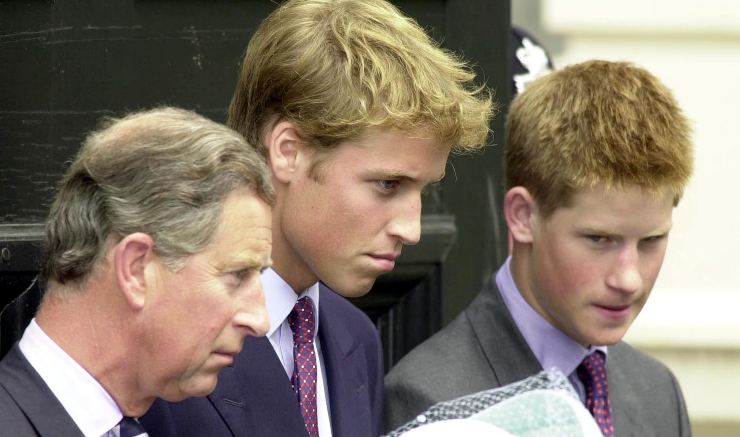 Carlo III William e Harry