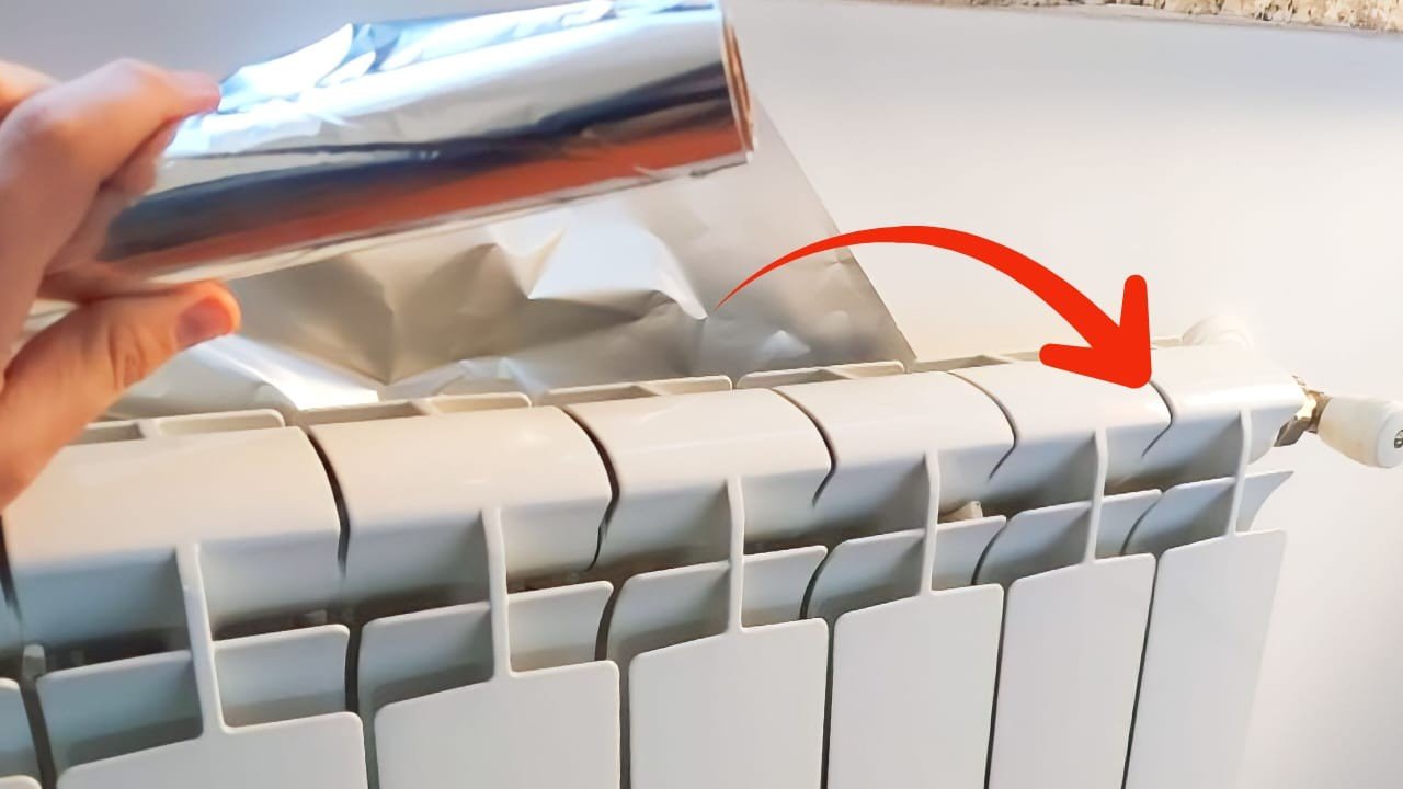 Papier d'aluminium dans les radiateurs