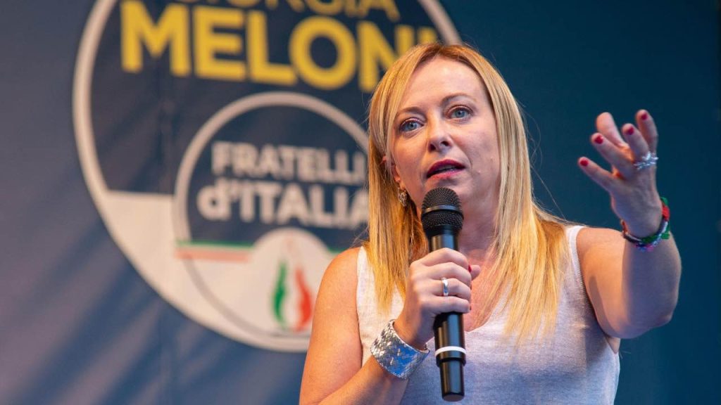 Giorgia Meloni parla prima delle elezioni