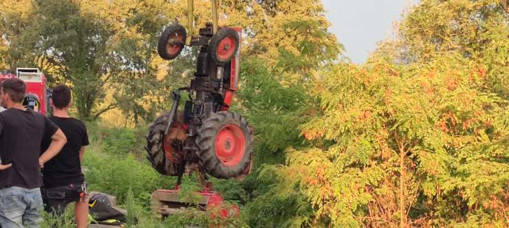 Incidente con il trattore
