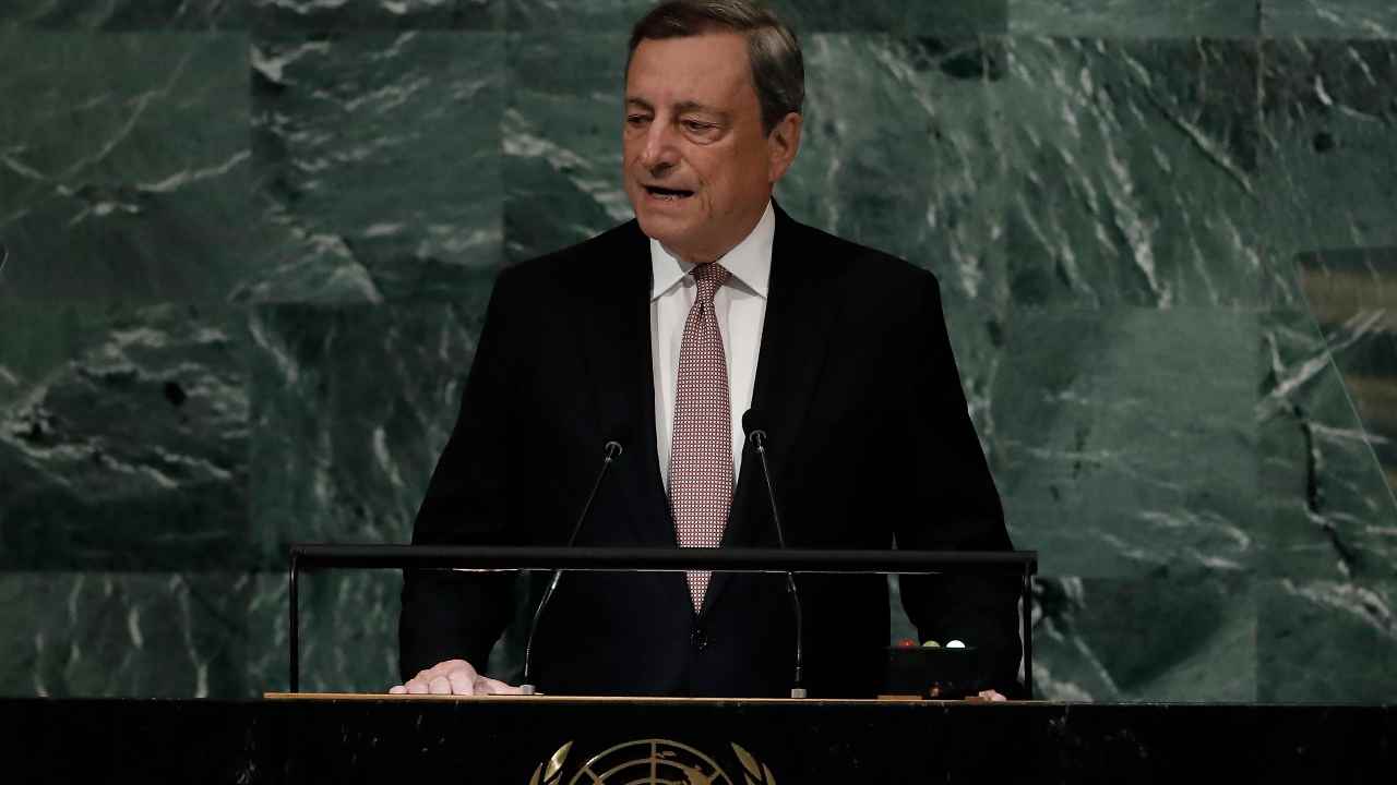 Mario Draghi all'ONU
