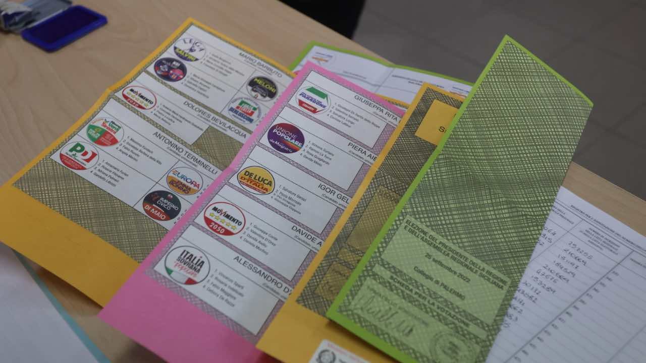 Schede elettorali, elezioni 2022