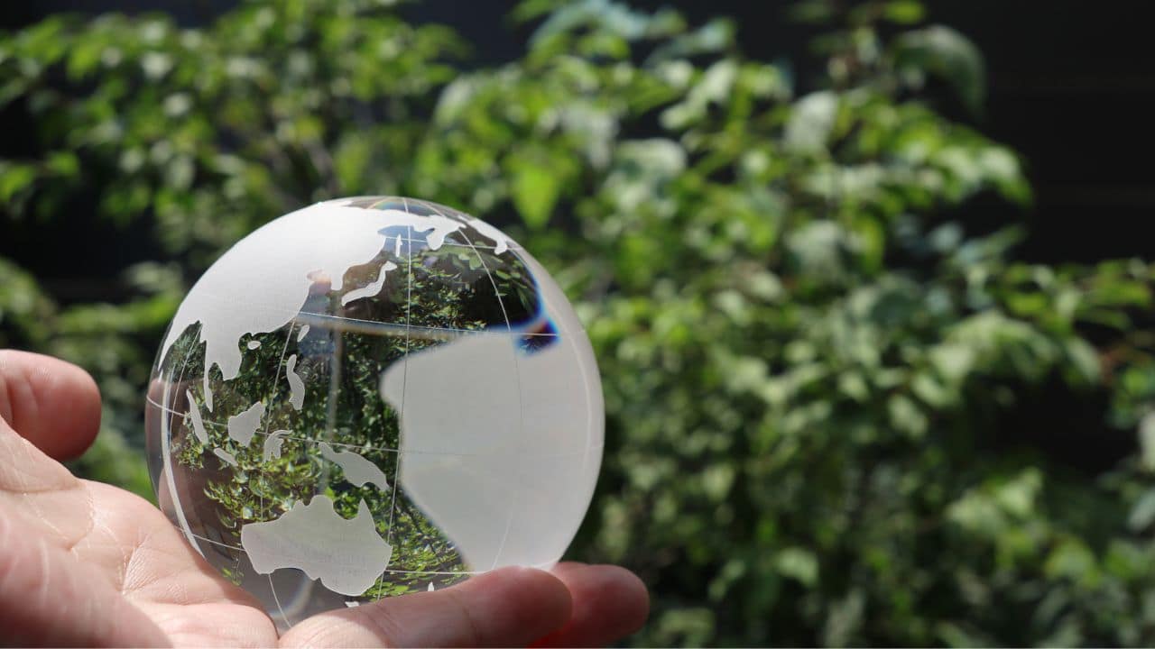 Un globo di vetro