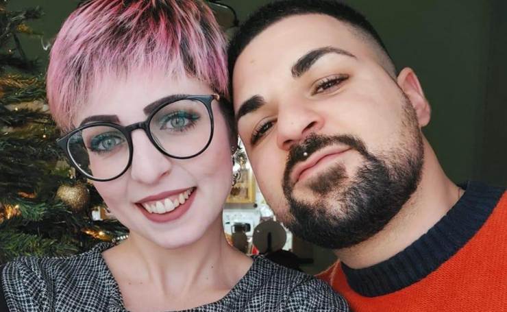 Valerio Troisio e la compagna