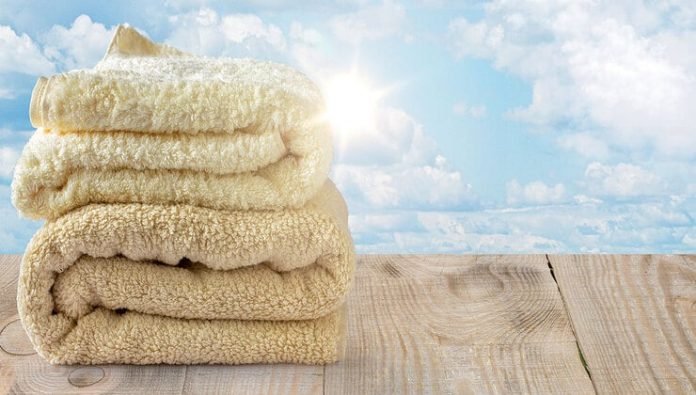 Asciugamani e Teli bagno in spugna con monogramma a scelta, ascigamano viso e ospite, color crema