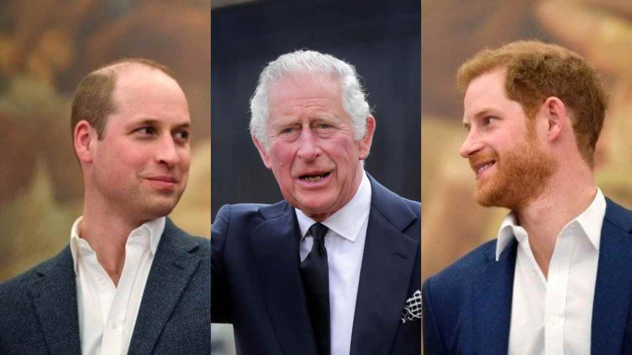 Carlo with Harry and William