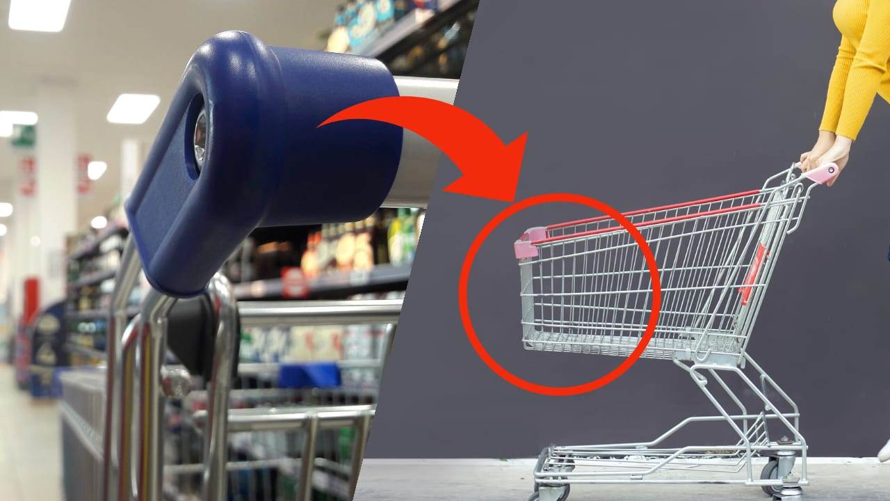 Carrinhos de compras, você sabe o que são esses grampos?  É muito útil