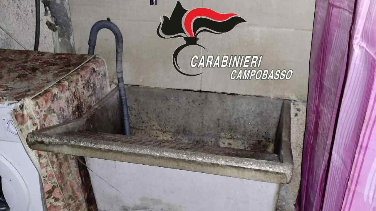 stanza dove era segregata la 67enne