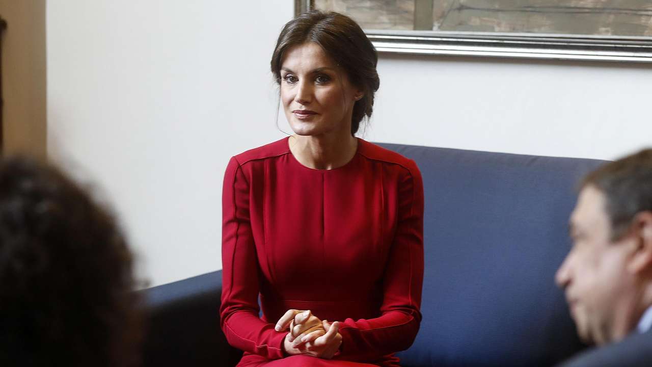Letizia di Spagna in conferenza