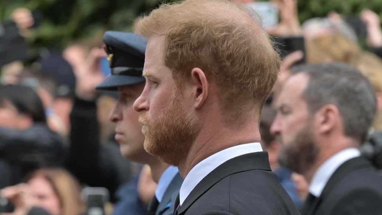 Principe Harry al funerale