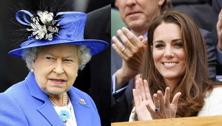 Regina Elisabetta e Kate Middleton 