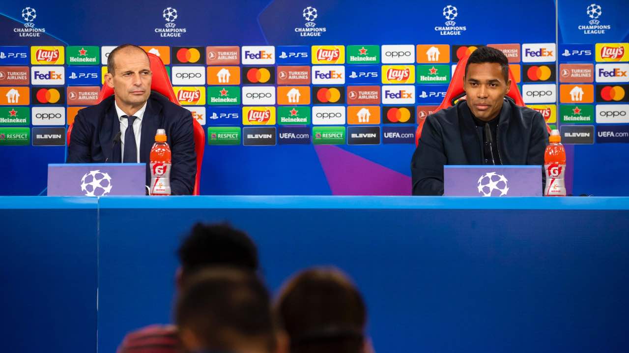 Allegri ed Alex Sandro