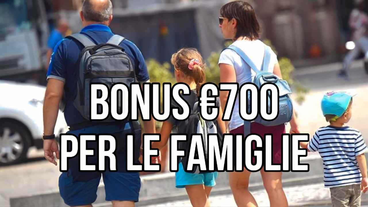 Bonus 700 euro famiglie