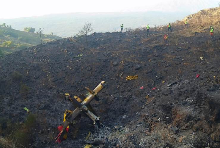 Canadair precipitato