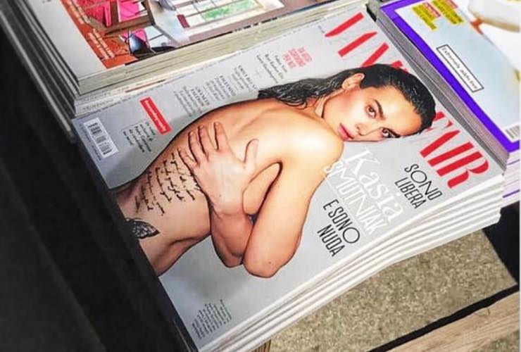 Copertina con Kasia Smutniak (foto Instagram)