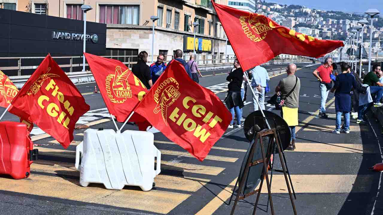 Corteo lavoratori Ansaldo Energia