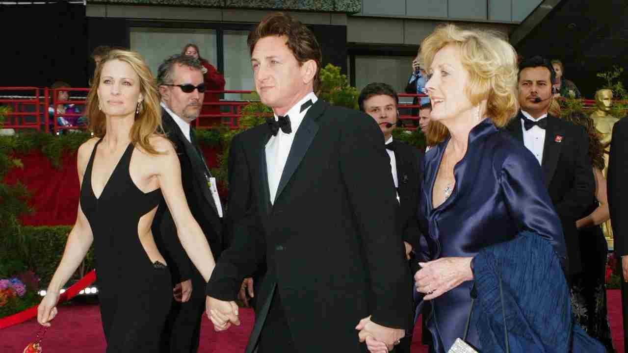 Eileen Ryan con il figlio e la nuora