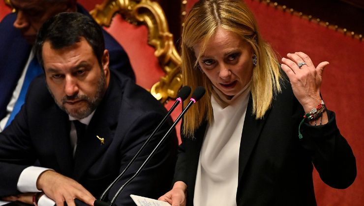 Giorgia Meloni e Matteo Salvini