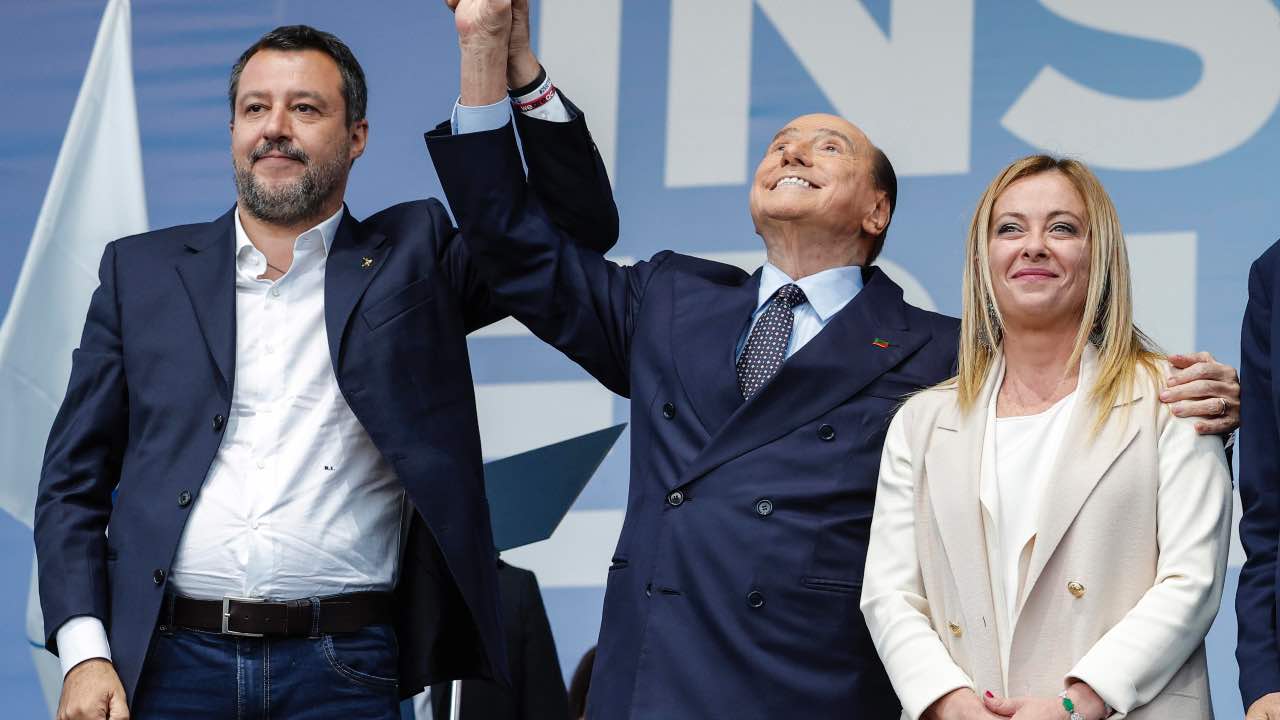 Matteo Salvini, Silvio Berlusconi e Giorgia Meloni
