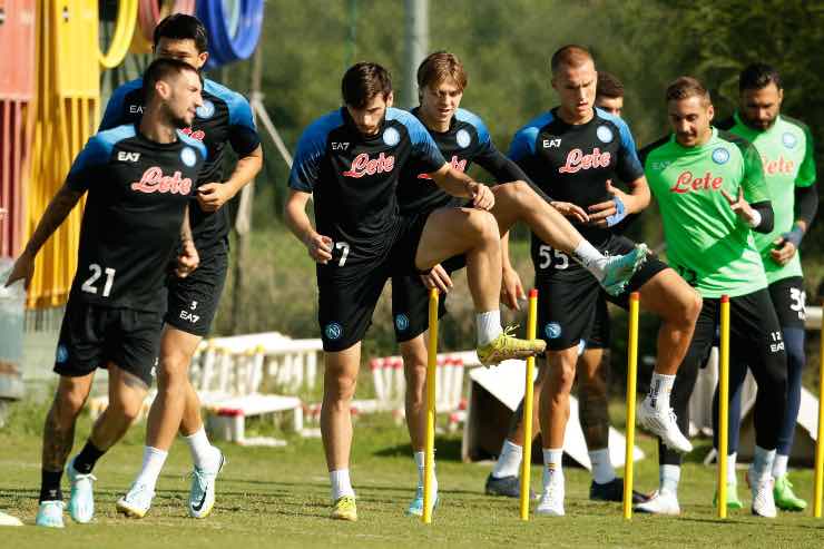 Napoli in allenamento