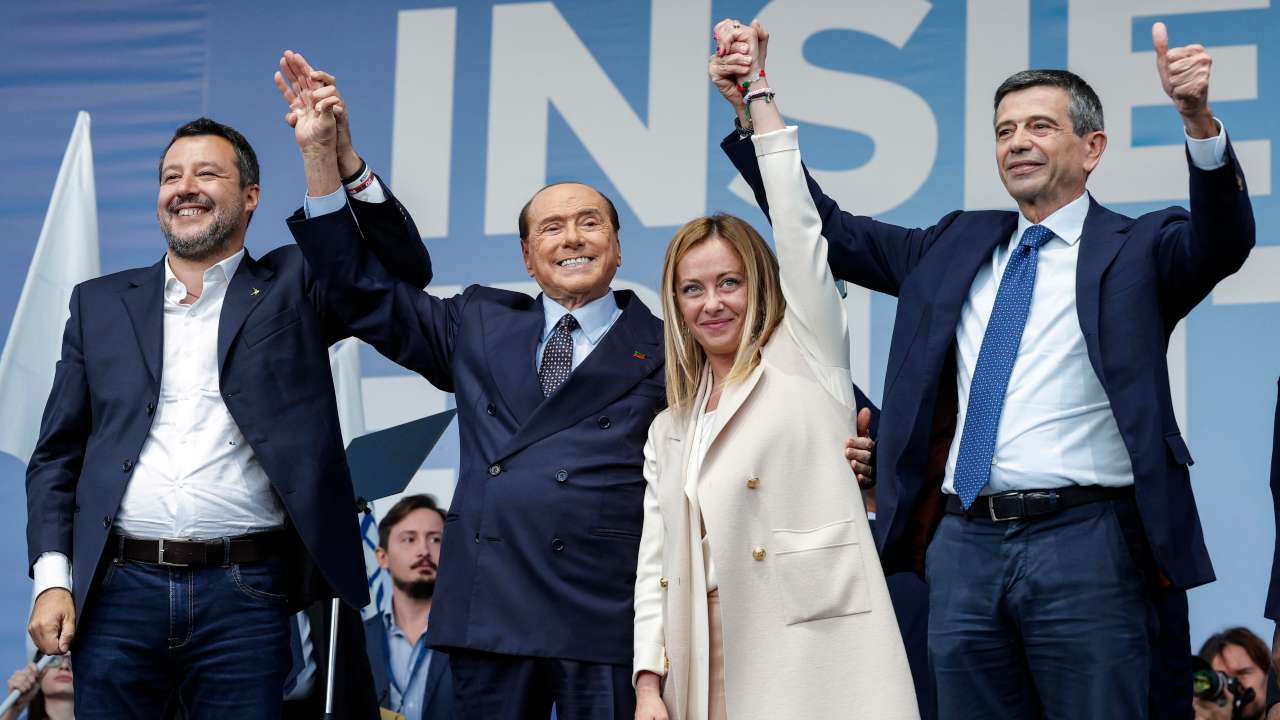 Salvini Berlusconi Meloni Lupi