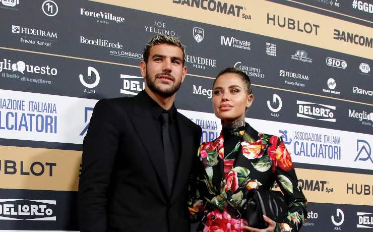 Theo Hernandez e Zoe Cristofoli