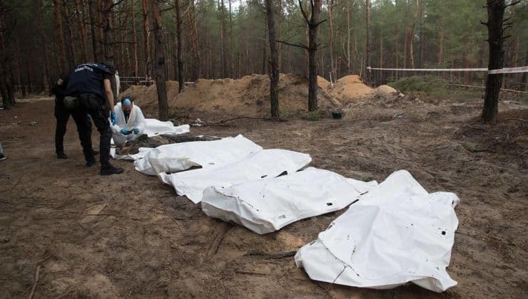 Vittime di un bombardamento in Ucraina