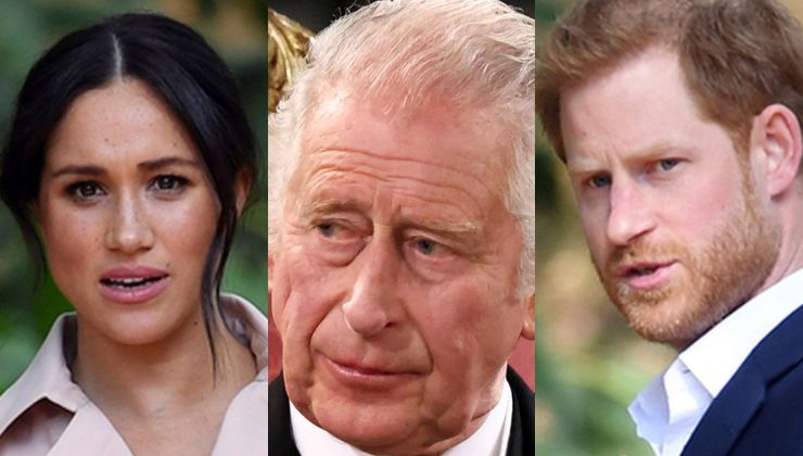 Harry con Meghan e Re Carlo III