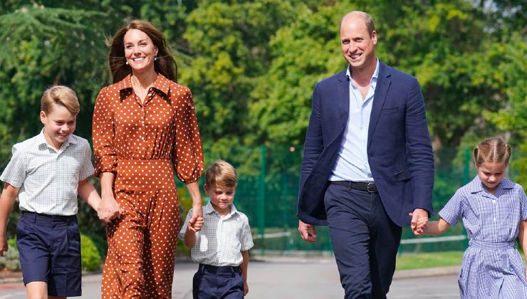Kate con William e i loro figli 