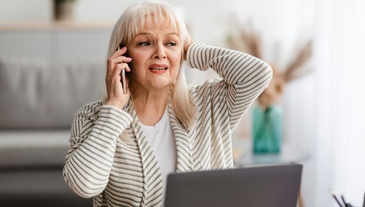 Pensionata preoccupata