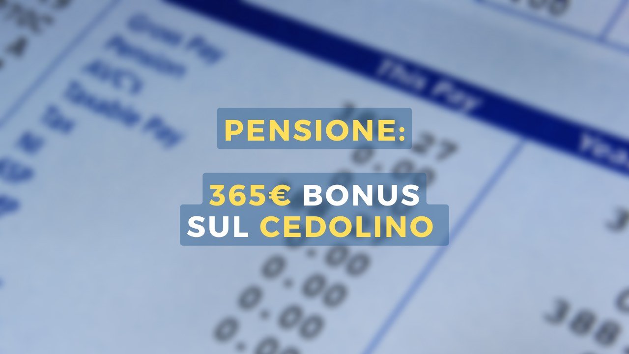 365€ in più sul cedolino