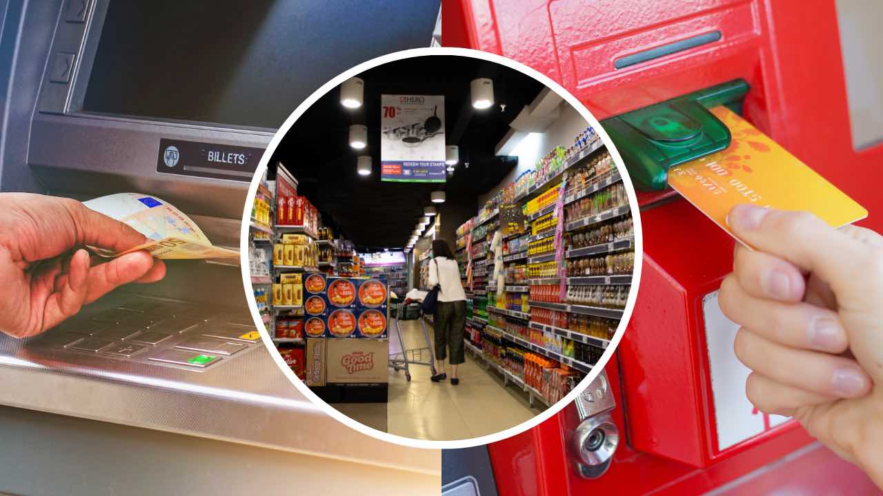 prelevare al supermercato