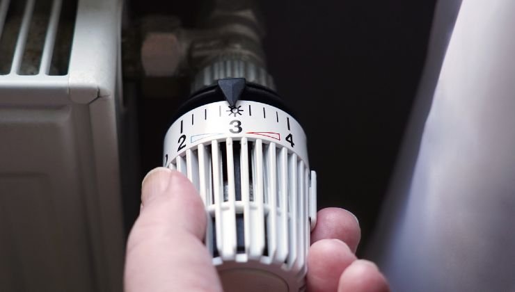 Regolazione temperatura caldaia