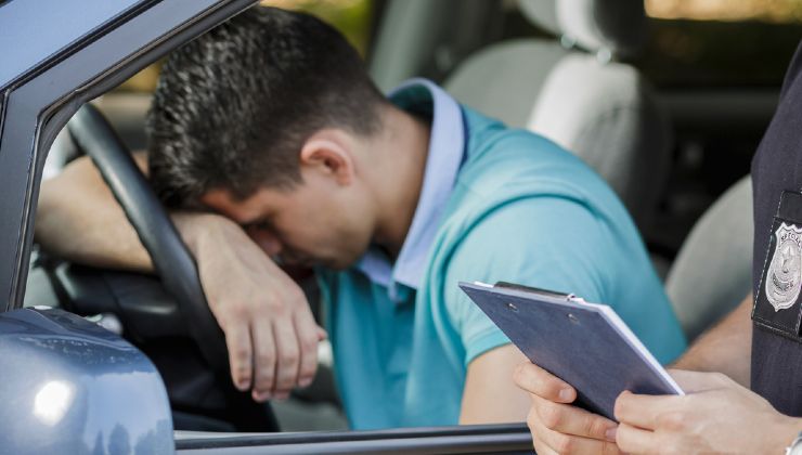 Uomo disperato per la multa