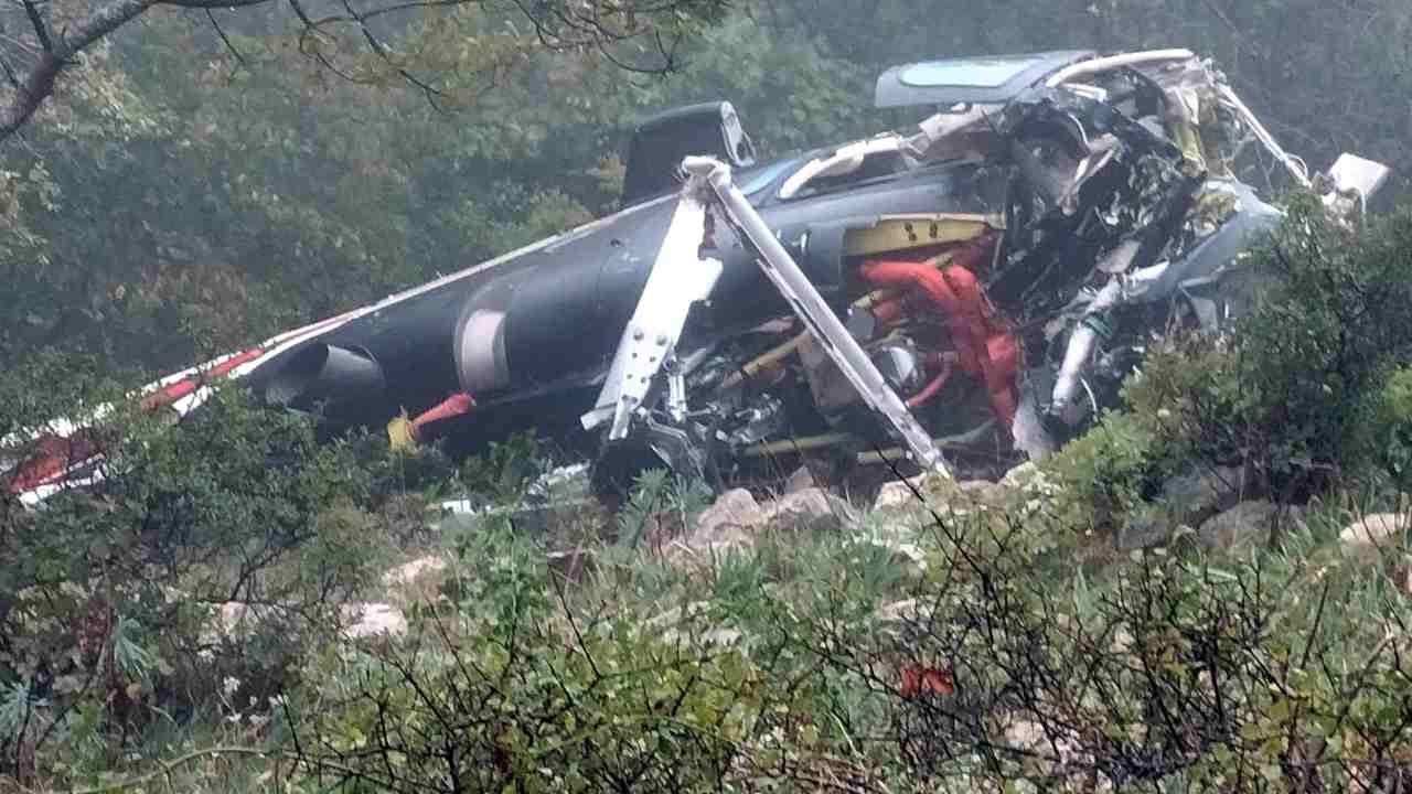 Elicottero precipitato a Foggia