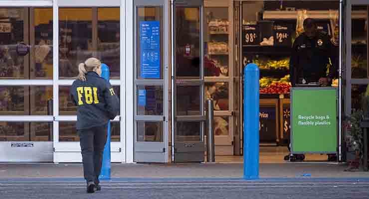 FBI sulla scena del crimine Walmart
