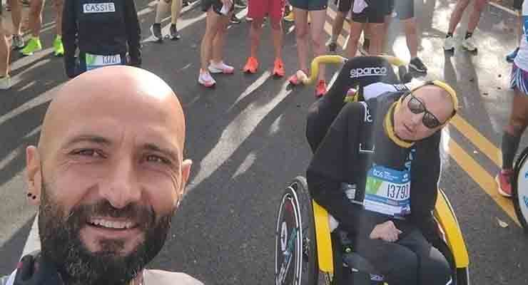 Franco Leo e il fratello alla maratona di NY