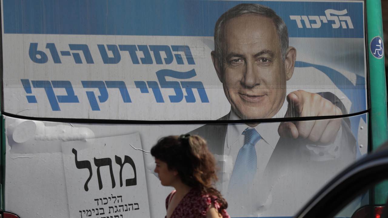 Gerusalemme, manifesto Benjamin Netanyahu