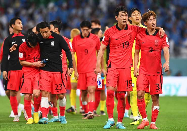 I giocatori della Corea del Sud